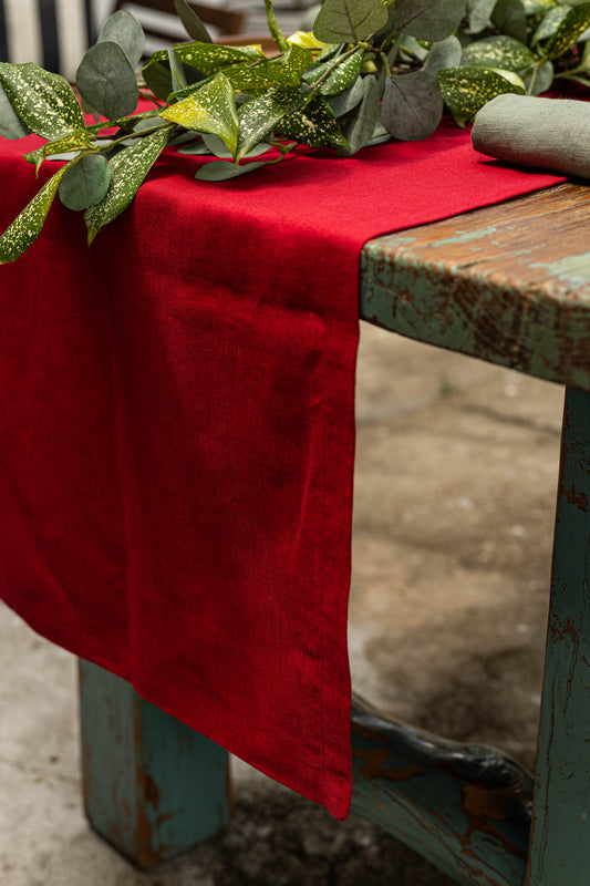 Table runner Red