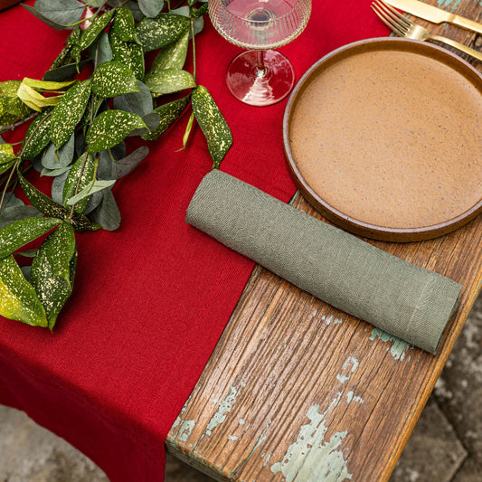 Table runner Red